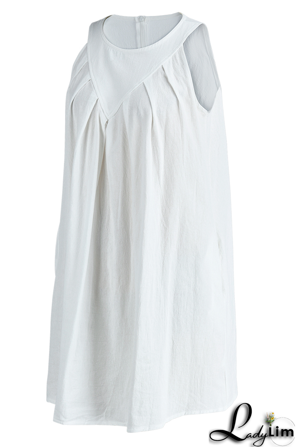 Yellow Casual Solid Patchwork O Neck Straight Dresses