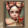 Diamond Painting-DIY Full Round Drill Butterfly Doll