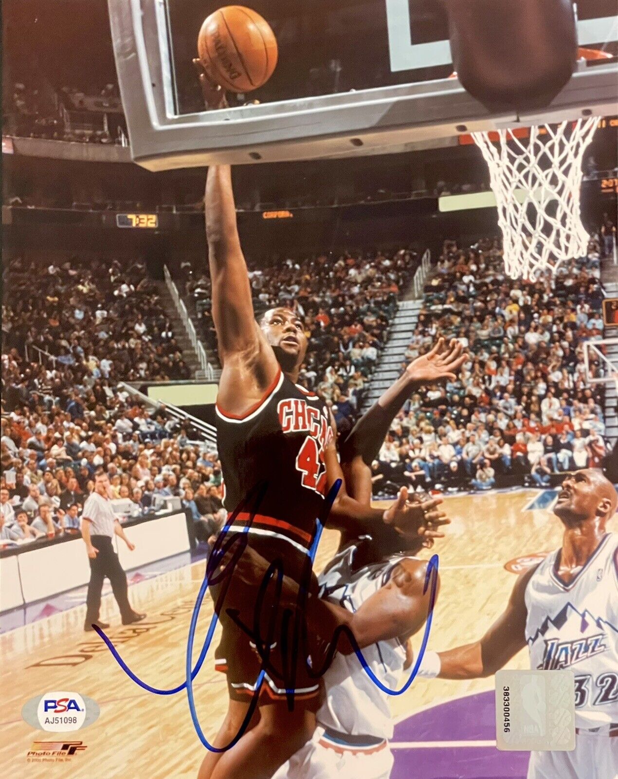 Elton Brand Signed Autographed Chicago Bulls 8x10 Photo Poster painting PSA/DNA