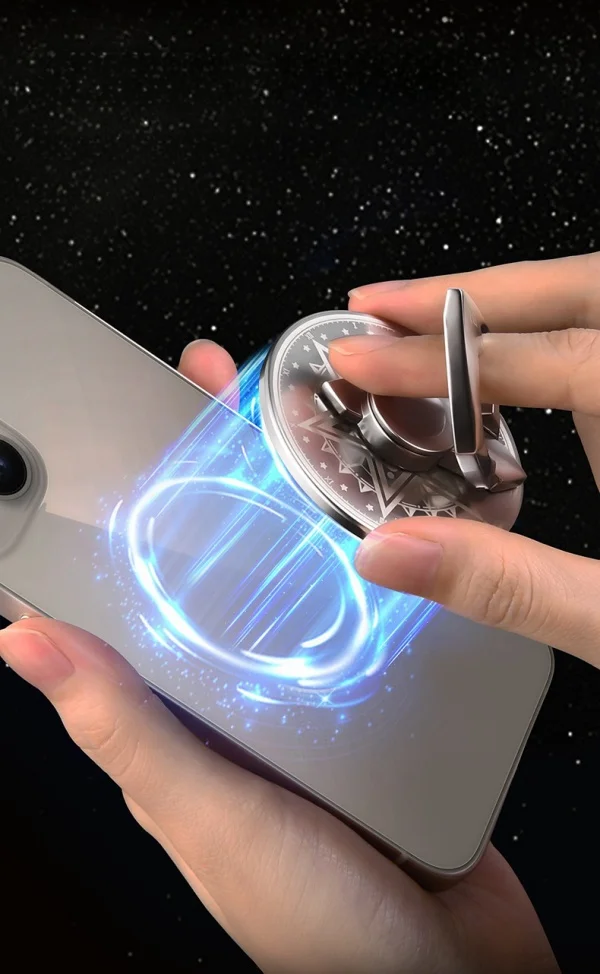 360&deg; Rotating Ring Buckle Cool Fidget Gyroscope Magnetic Bracket