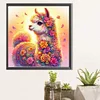 Diamond Painting-DIY Round Part AB Drill Alpaca(35*35CM)