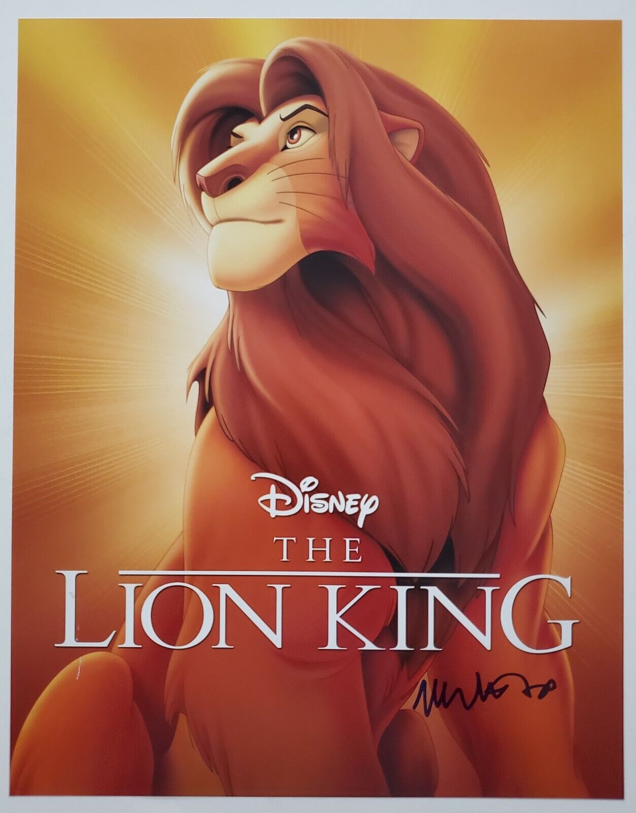 Matthew Broderick Signed The Lion King 11x14 Photo Poster painting Disney Simba Voice Actor RAD