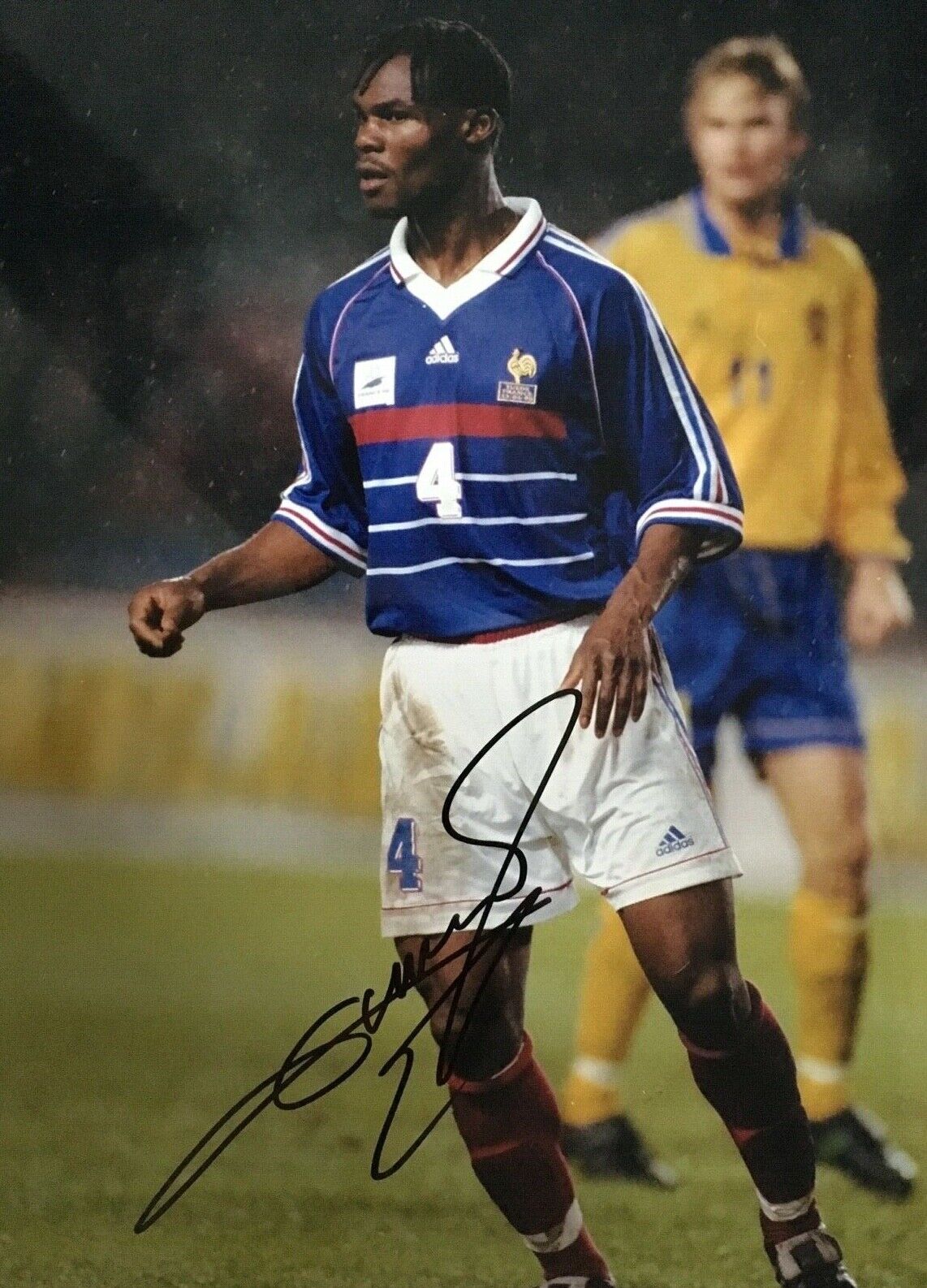 MARTIN DJETOU - FRANCE INTERNATIONAL FOOTBALLER - EXCELLENT SIGNED Photo Poster painting