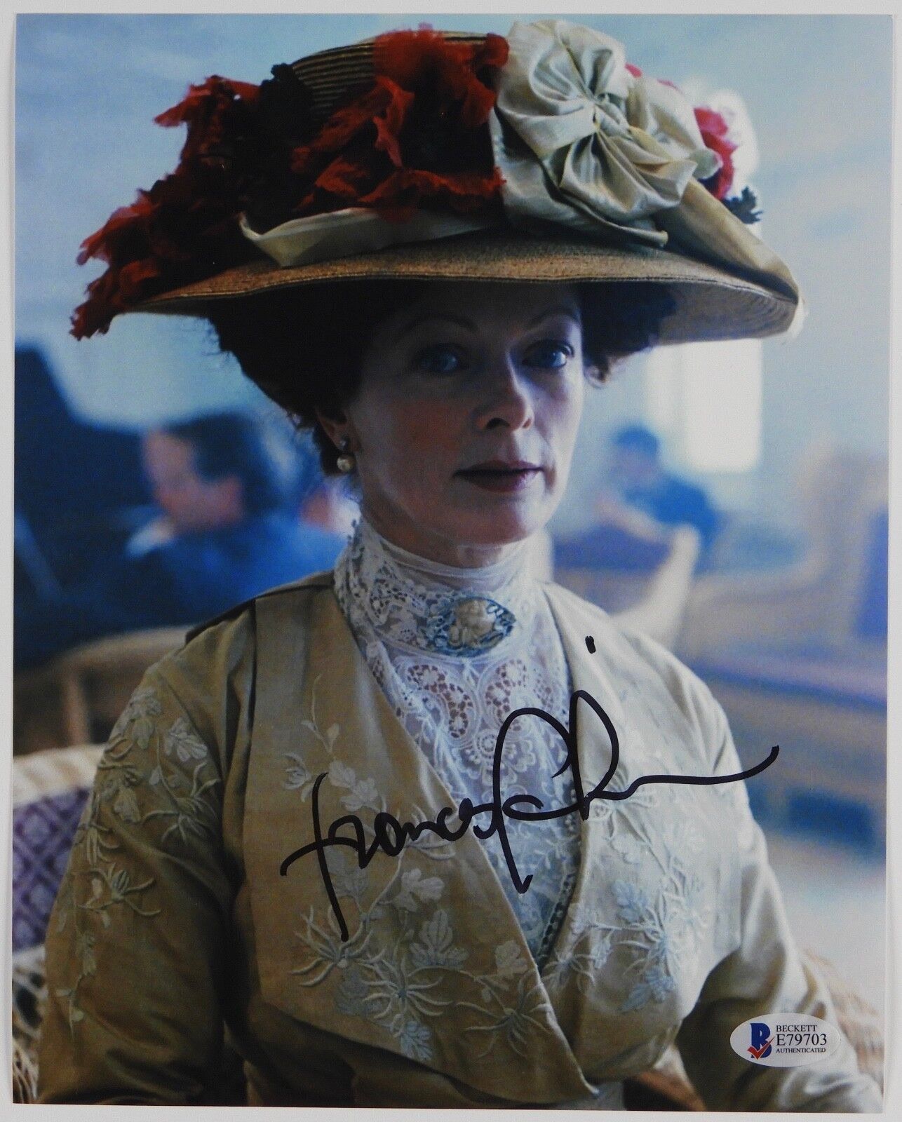 Frances Fisher Titanic Autograph Signed Photo Poster painting Beckett COA 8 x 10