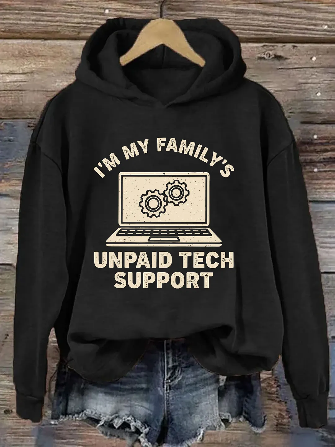I'm My Family's Unpaid Tech Support Hoodie