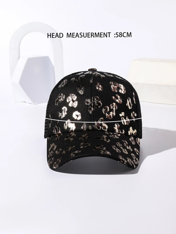 Unisex Casual Minimalist Stripe Lattice Flower Curved Eaves Baseball Cap
