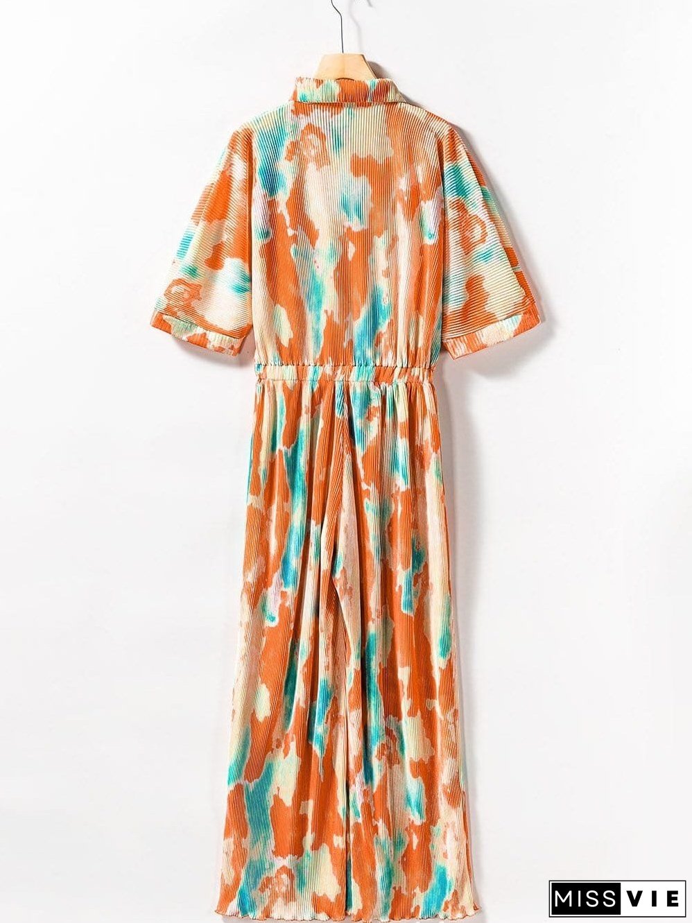 Casual Multicolor Printed Button Shirt Dress