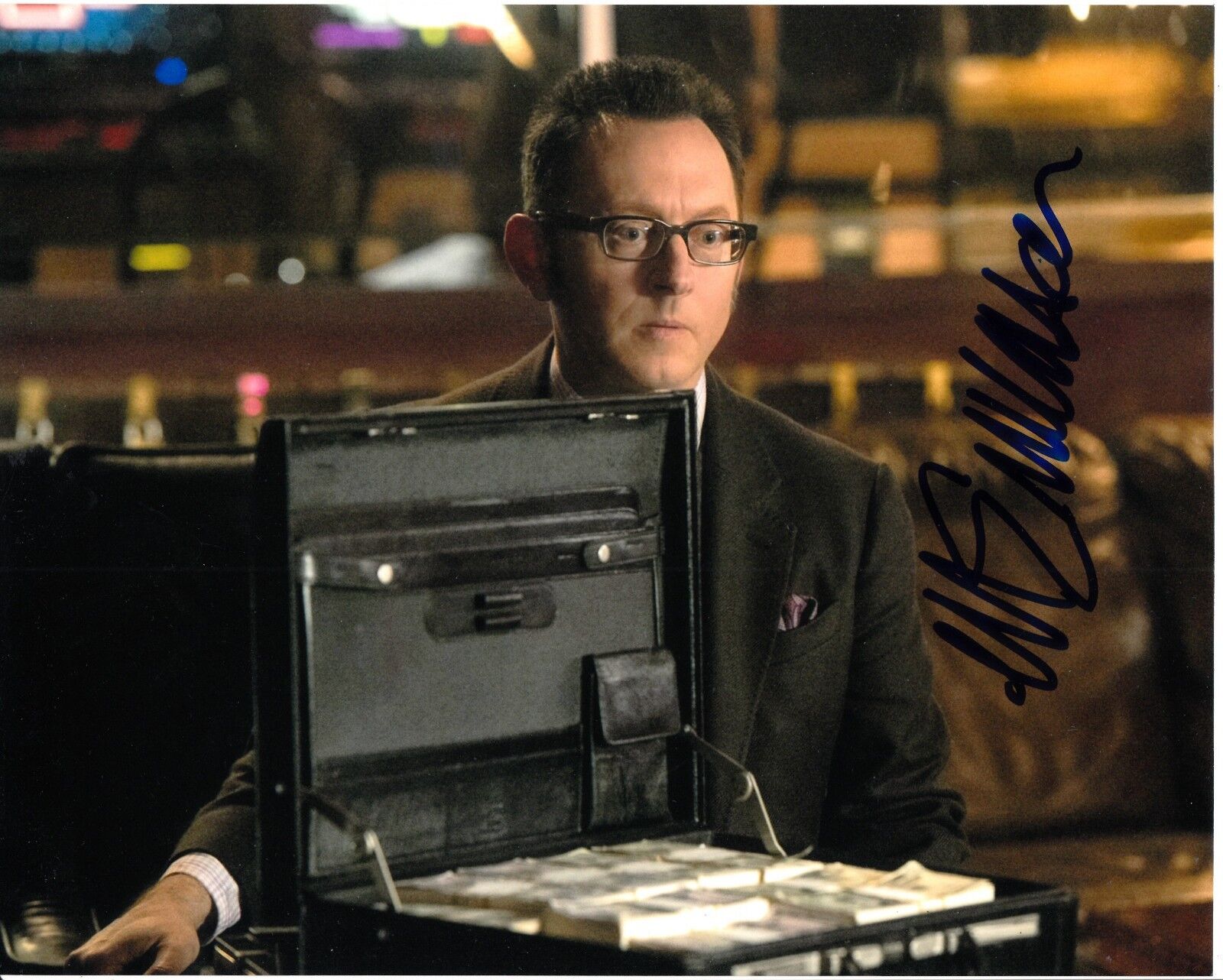 MICHAEL EMERSON SIGNED PERSON OF INTEREST Photo Poster painting UACC REG 242 (2)