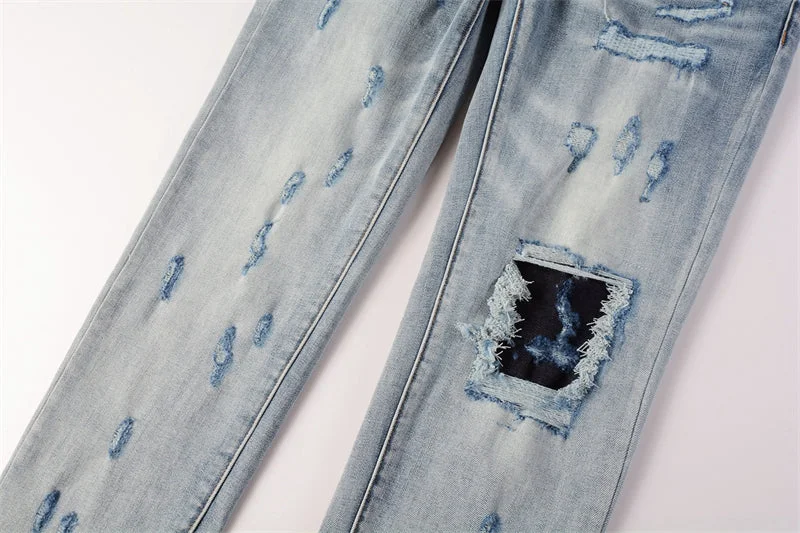 Purple 2023 New Fashion Jeans 9038