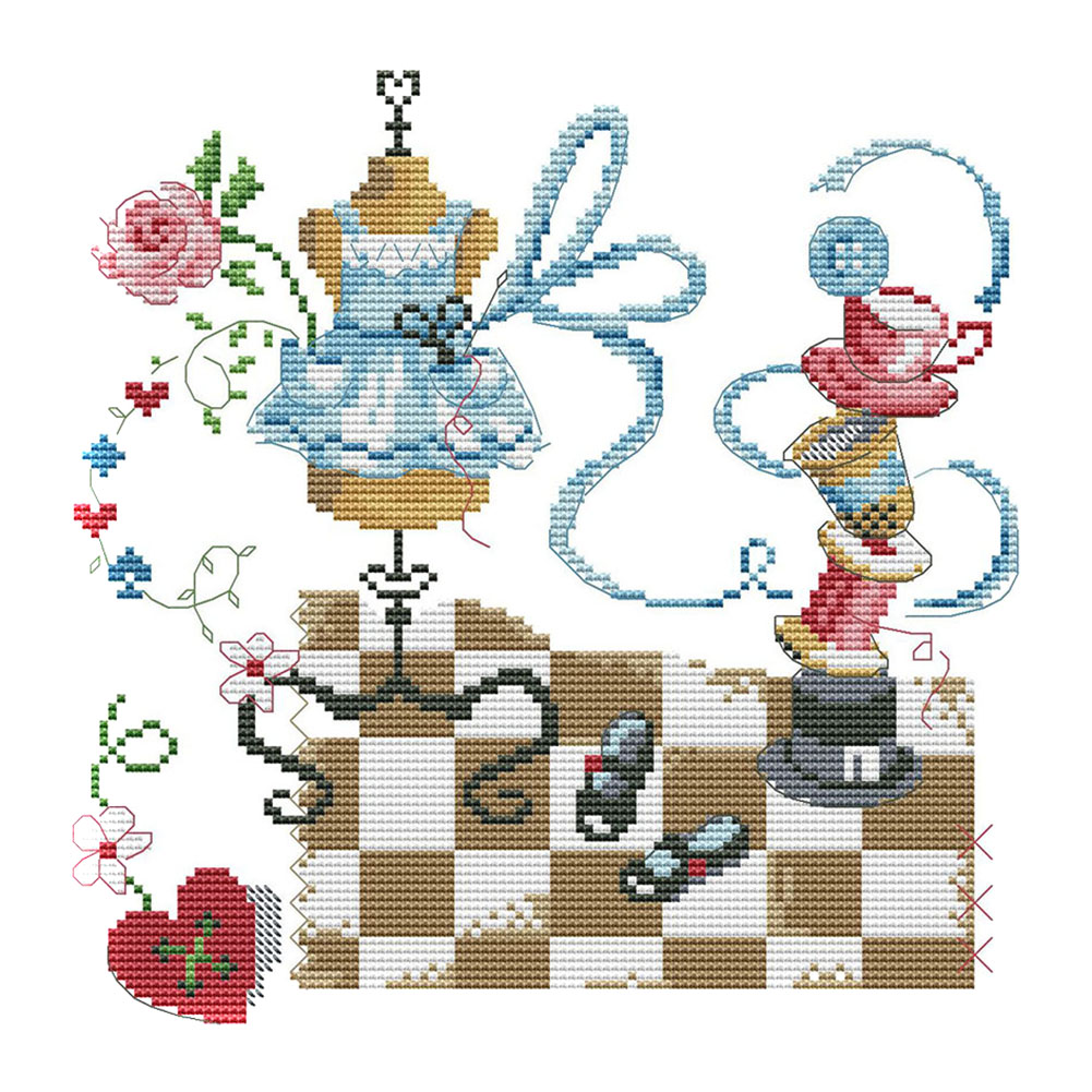

Tailor - 14CT Stamped Cross Stitch - 28*28CM, 501 Original