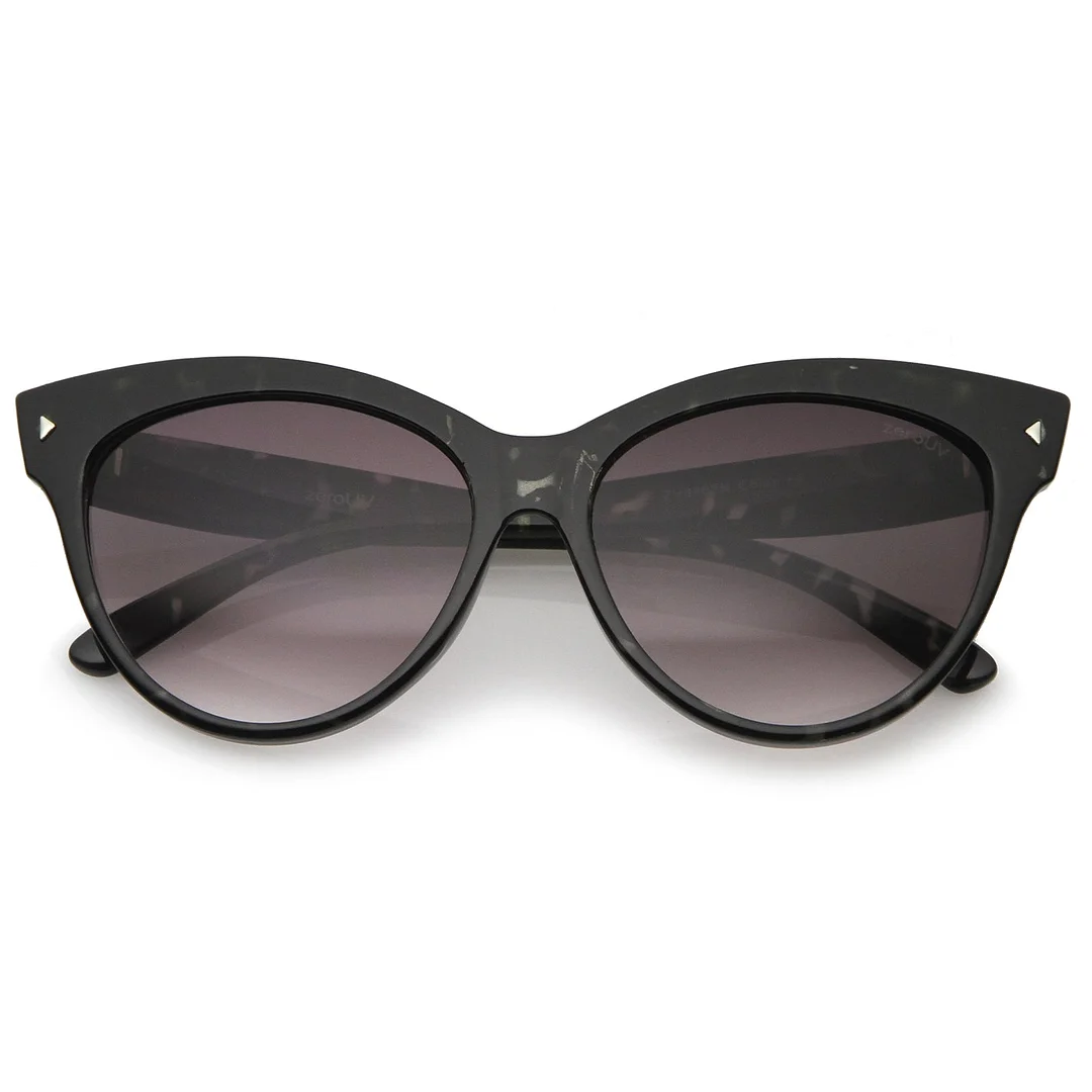 Women's Mod Oversize Horn Rimmed Cat Eye glasses 52mm