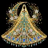 Diamond Painting-DIY Crystal Rhinestone Moon Shining Girl