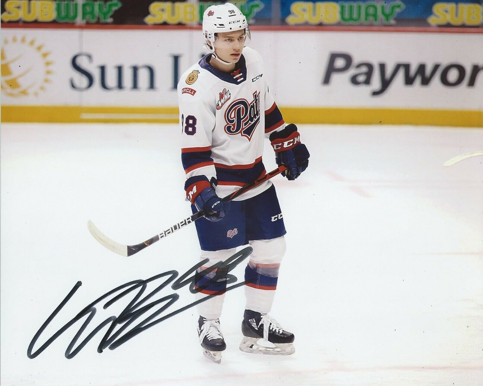 Connor Bedard Signed 8x10 Photo Poster painting Regina Pats 2023 NHLDraft #1Pick Autographed COA