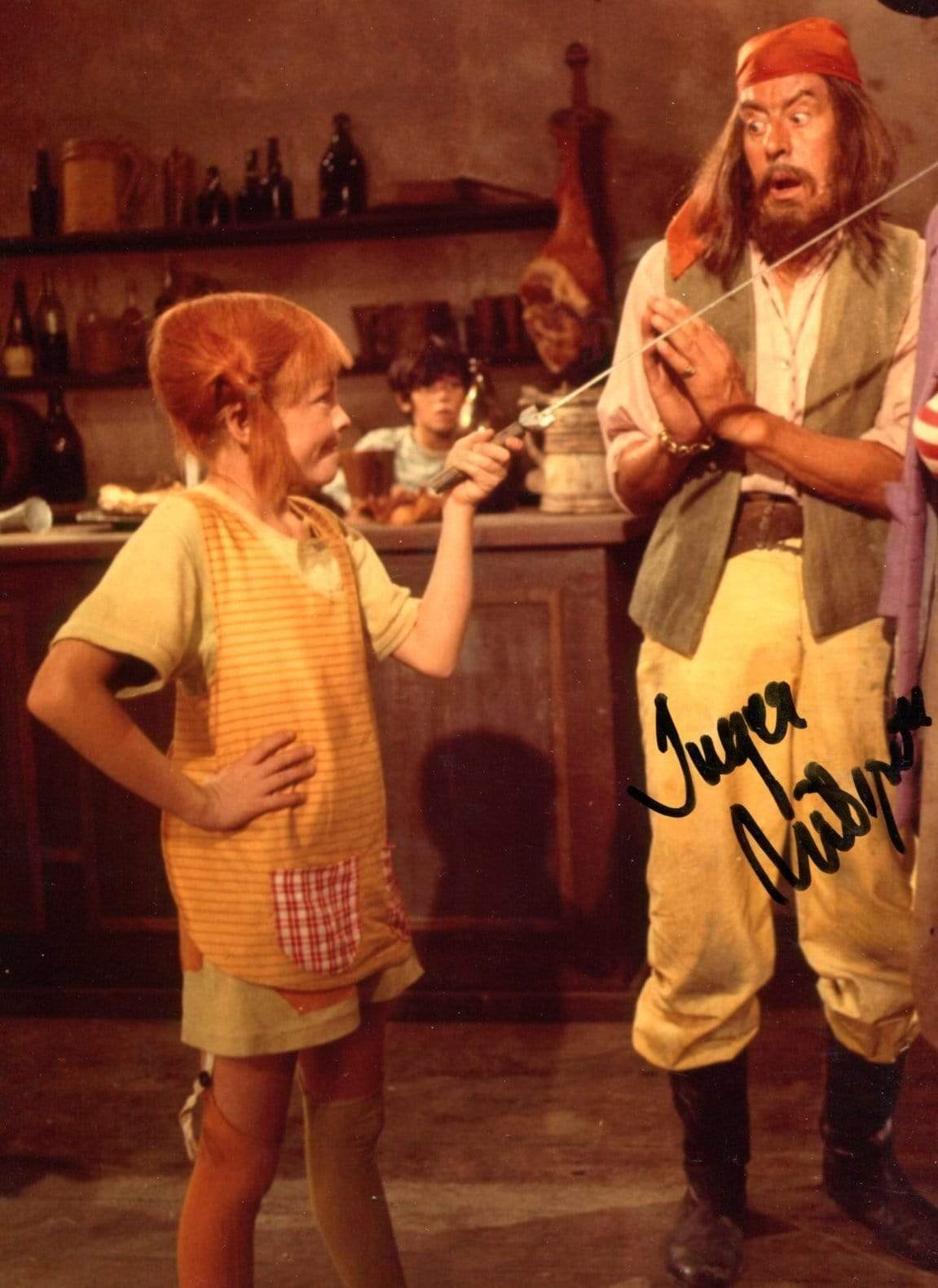 ACTRESS Inger Nilsson PIPPI LONGSTOCKING autograph, signed Photo Poster painting