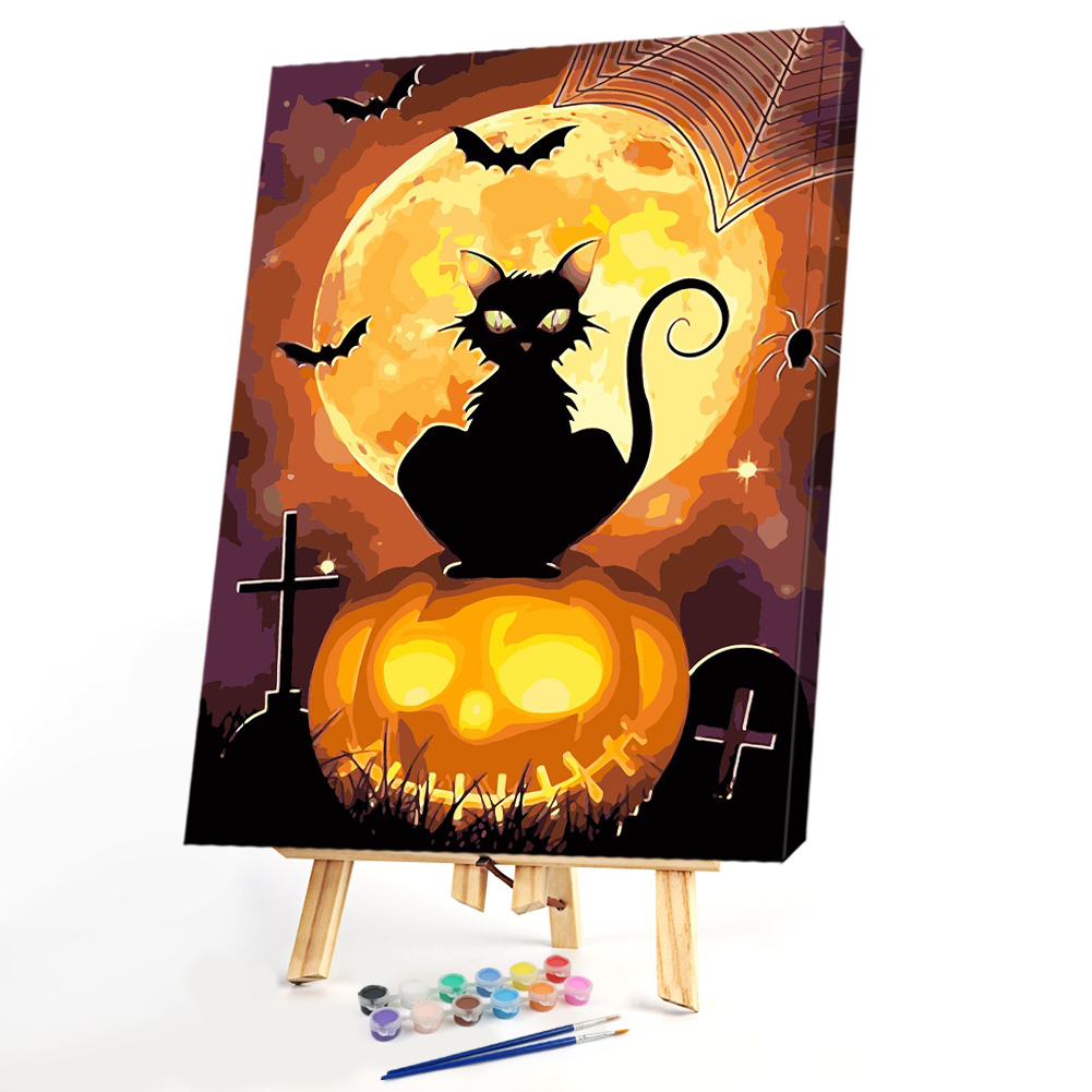 

40*50CM - Paint By Numbers - Halloween Pumpkin, 501 Original