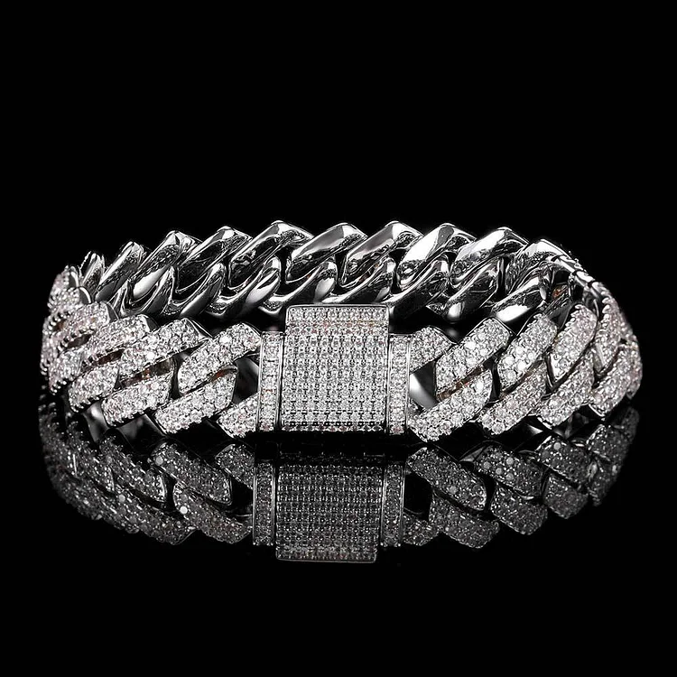 Trendy Cuban Diamond Bracelet