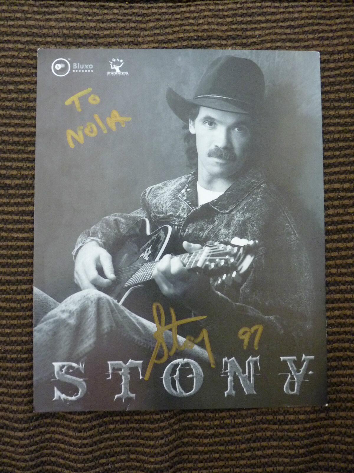 Stony Country Music 1997 Signed Autograph Promo Photo Poster painting 8x10 personalized