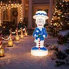 Glowing Snow Miser Figure Classic Unique Look for Outdoor Lawn Porch Decor