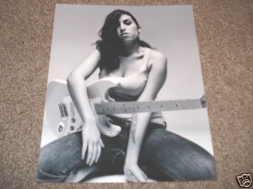 Amy Weinhouse Cool 8x10 Sexy B&W Promo Photo Poster painting