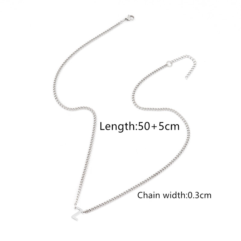 Minimalist Classic Style Letter 201 Stainless Steel 304 Stainless Steel Men’s Pendant Necklace Men Pendant Necklaces