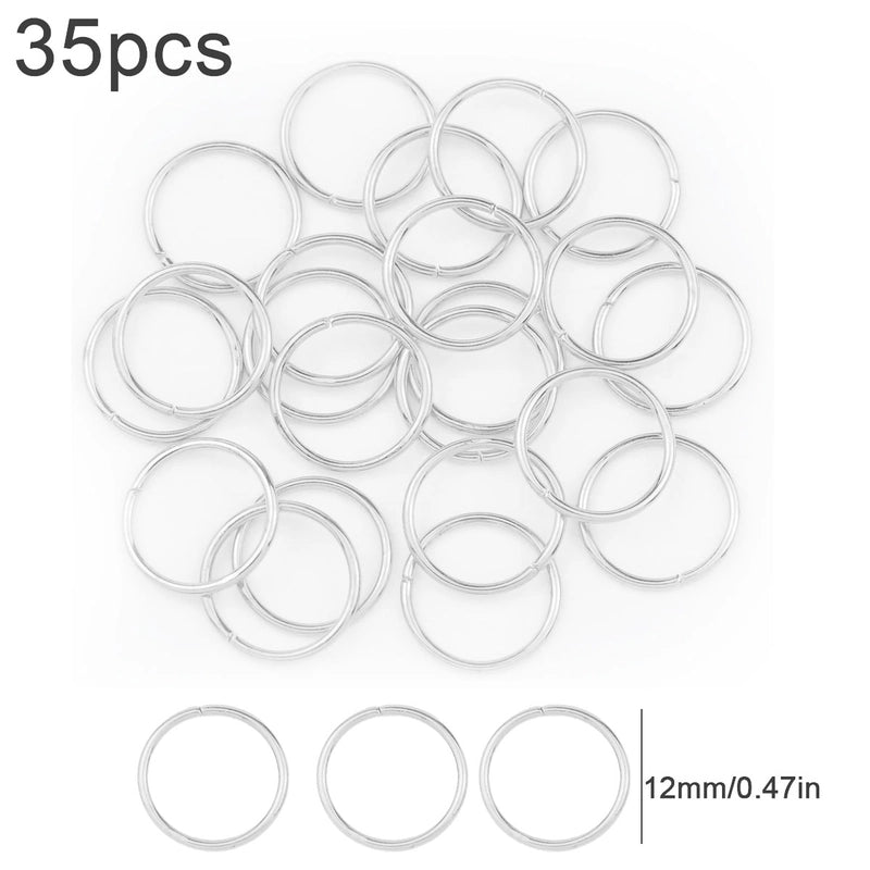 1 Set Diameter 3mm Diameter 4mm Diameter 5mm Alloy Solid Color Open Jump Rings Jewelry Accessories