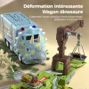 🦖Nouvel Ensemble de Jouets de Piste de Camion d&rsquo;Ing&eacute;nierie Transformant les Dinosaures