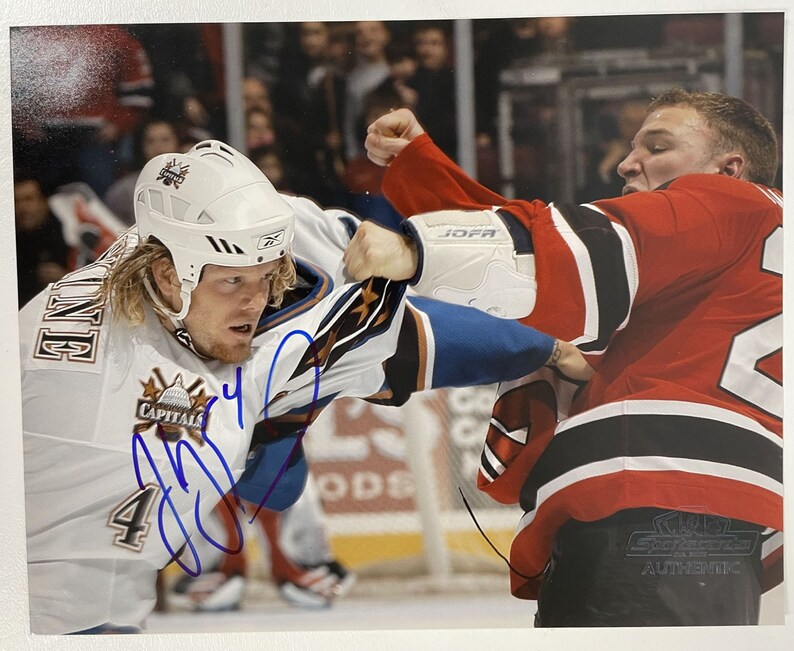 John Erskine Signed Autographed Glossy 8x10 Photo Poster painting Washington Capitals - COA Matching Holograms