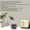 Floating Teapot Fountain Decoration, Fountain Decoration USB 5V Battery Power Supply Desktop Waterfall Decoration With LED Light Stone, Suitable for Living Room Home Office Desktop Small Fountain to Attract Wealth and Flowing Water Ornaments