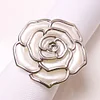 Silver Rose Wedding Event Catering Napkin Ring