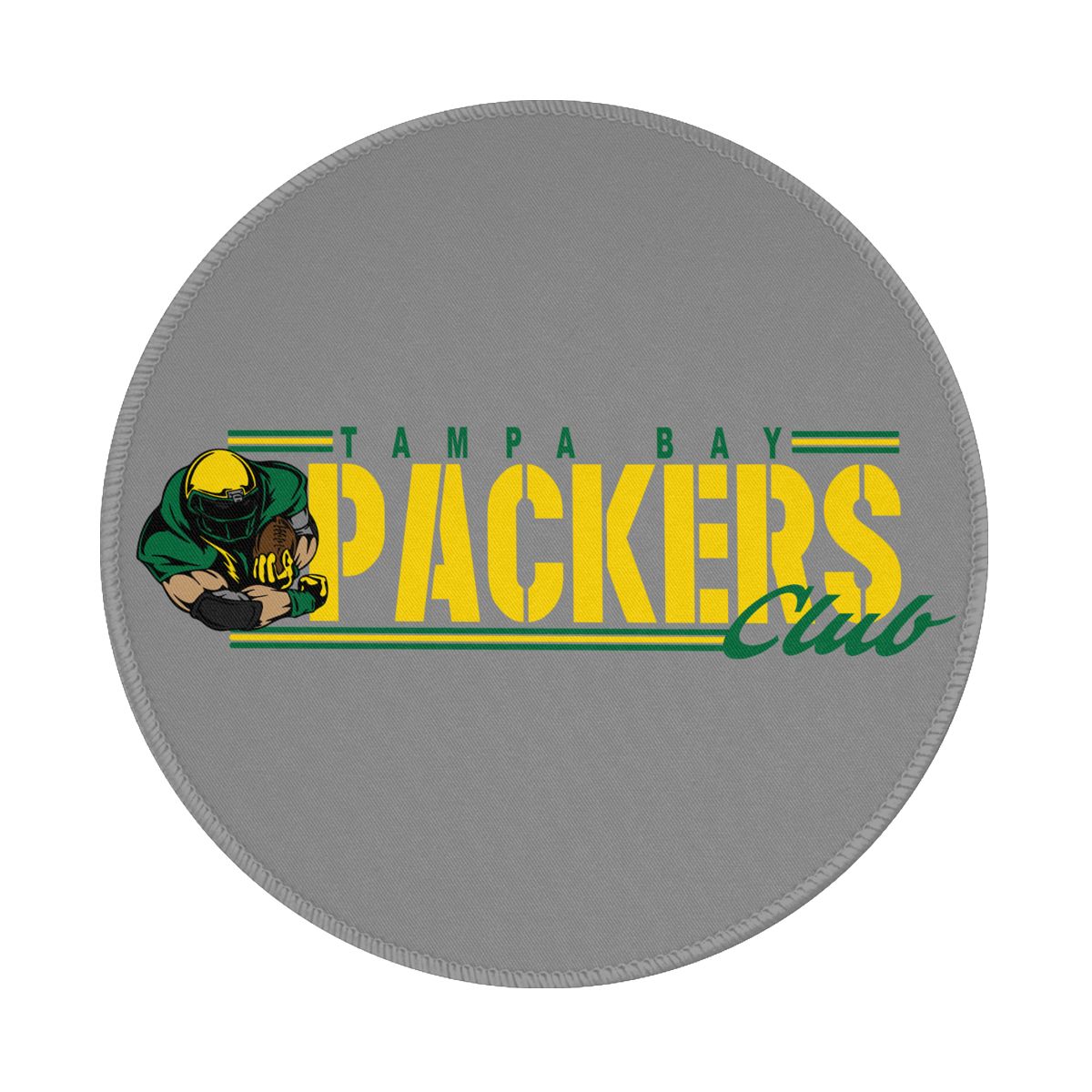Green Bay Packers Club Logo Gaming Round Mousepad for Computer Laptop