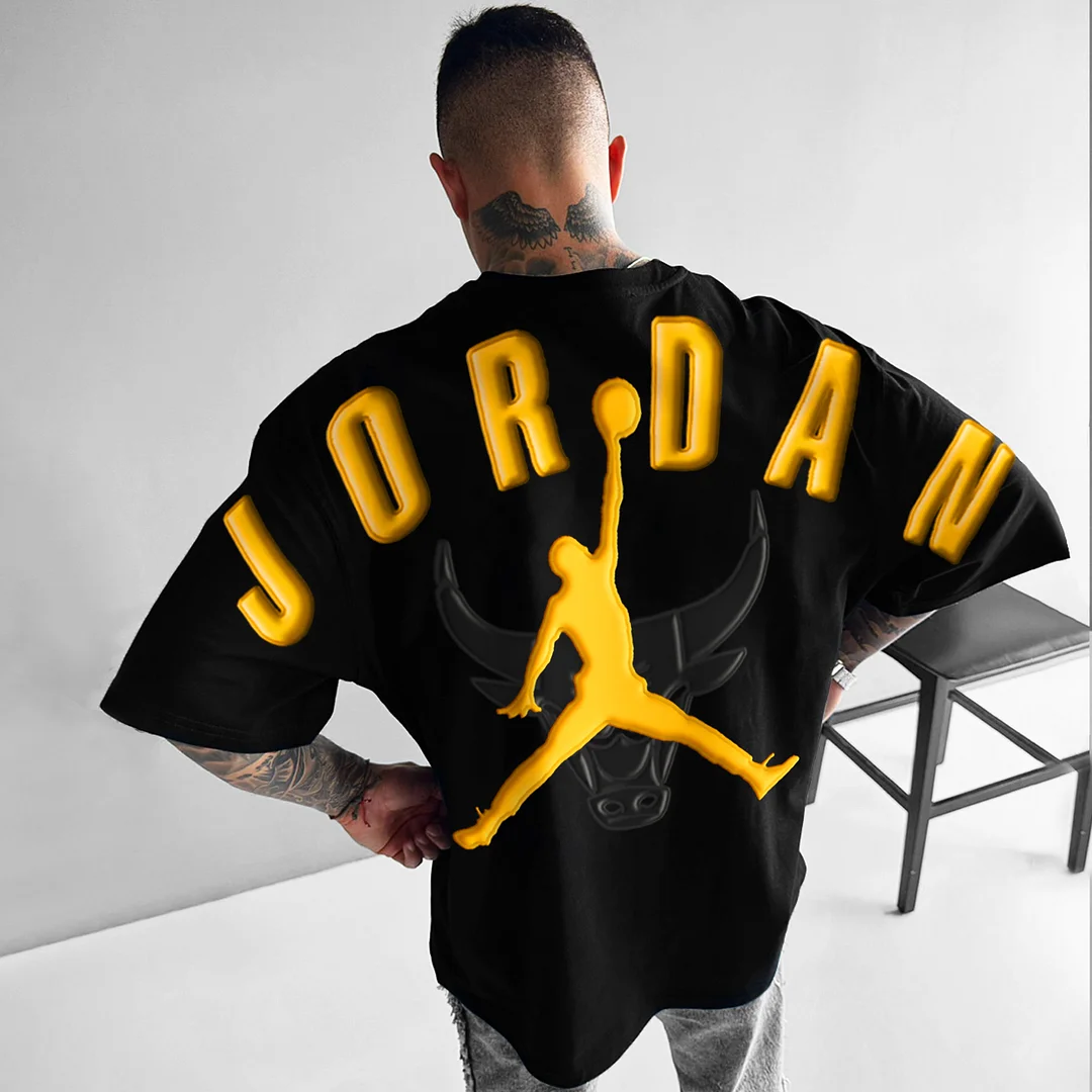 Unisex Oversized Jumpman Basketball Casual Print T-Shirt / DarkAcademias /Darkacademias