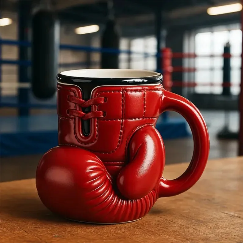 2025 Boxing Glove Mug – Drink Like a Fighter