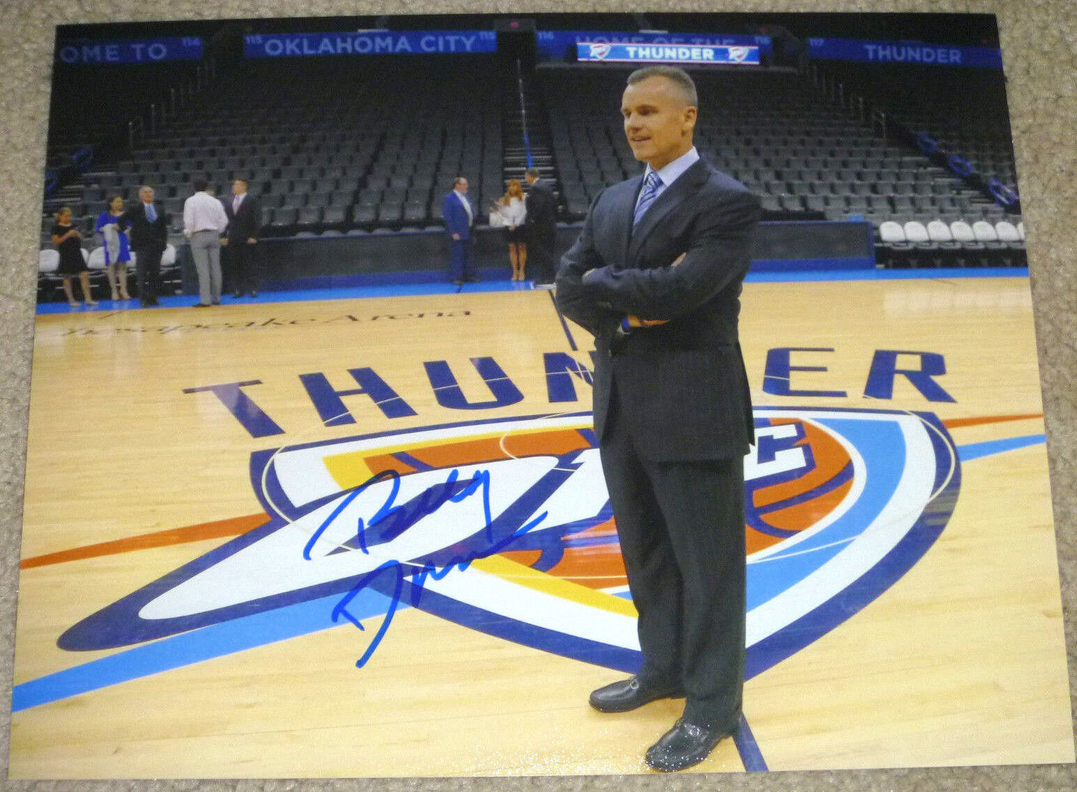 Billy Donovan Authentic Signed 8x10 Oklahoma City Thunder NBA Photo Poster painting Autographed