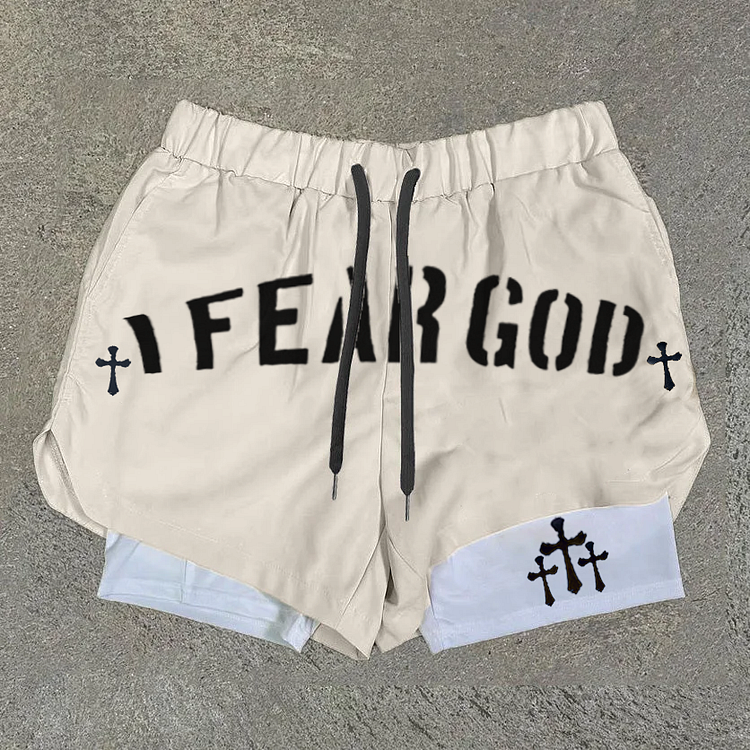 VChics Men's I Fear God Quick Dry Shorts