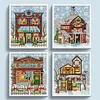 Christmas Cabin - 14CT Stamped Cross Stitch - 15*17cm