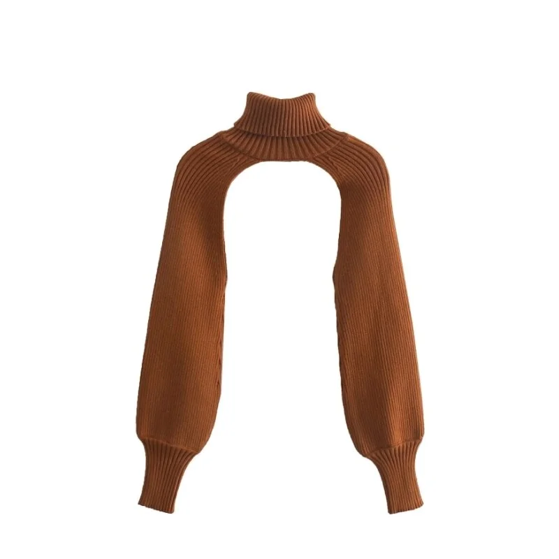 Women Turtleneck Long Sleeve Knitting Sweater Casual Femme Chic Design Pullover High Street Lady Tops SW886