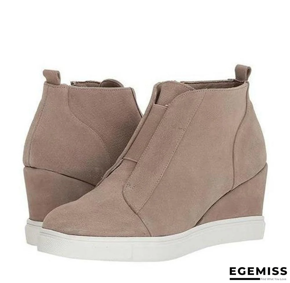 Chic Wedges Ankle Boots For Women Casual Platform Shoes Woman Plus Size Boots | EGEMISS