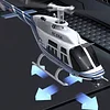 Bell 206 Helicopter C138 Remote Control Helicopter, Twin-Rotor Single-Rotor, No Flybar Model