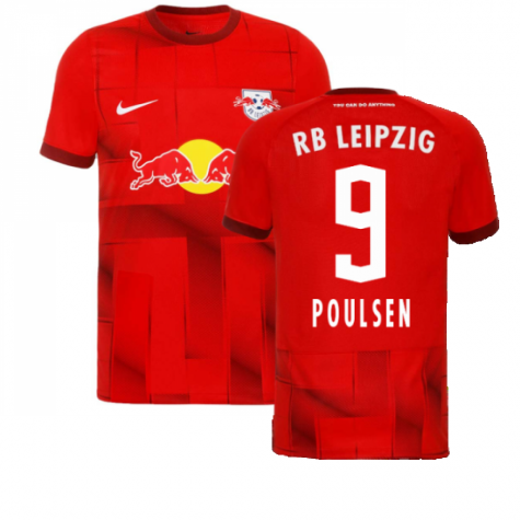 RB Leipzig Yussuf Poulsen 9 Away Trikot 2022-2023