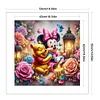 Mickey Winnie And Candle-11CT Stamped Cross Stitch 50*50cm/19.69*19.69in