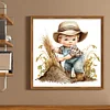 Farm Baby - 18CT Stamped Cross Stitch 25*25cm/9.84*9.84in