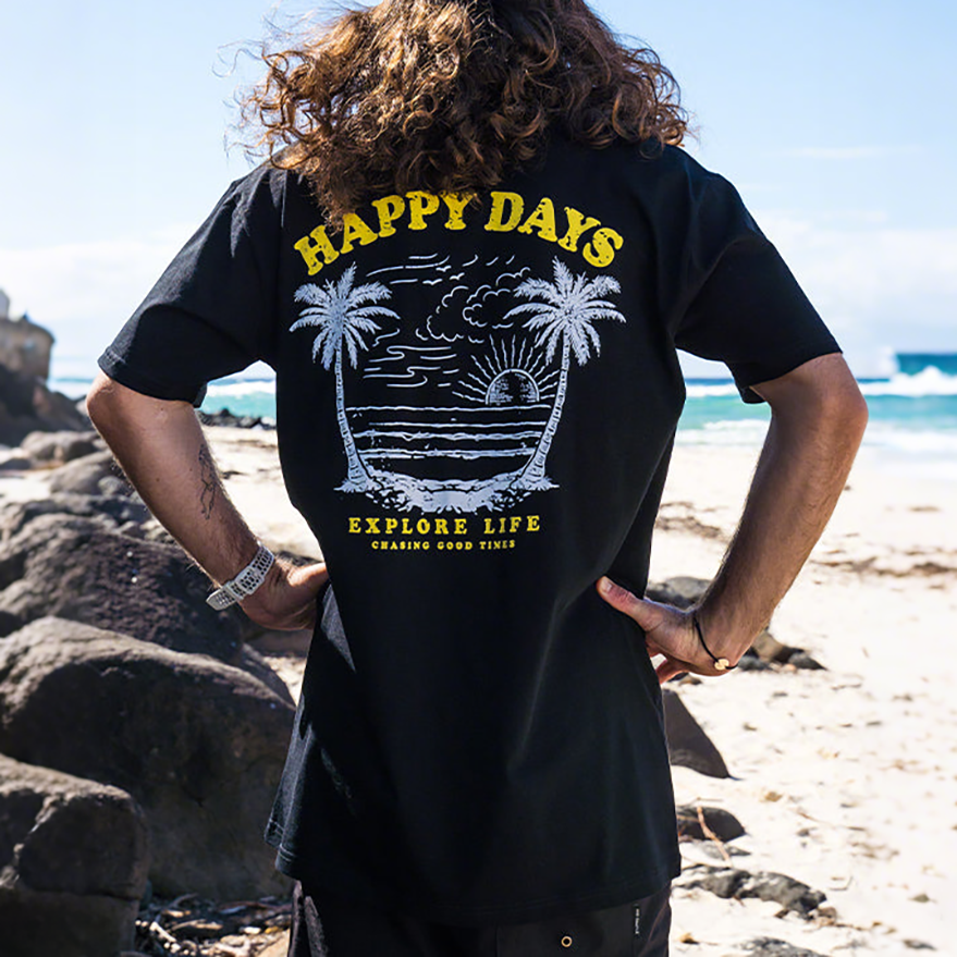 Men's Happy Days Sunset Tee