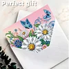 6Pcs Diamond Painting Daisies Greeting Card Set with Envelopes for Beginner Adult Holiday Gifts