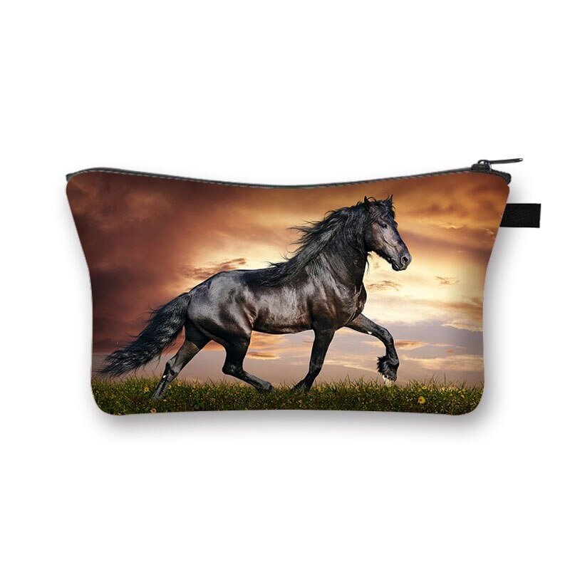 Polyester Cosmetic Bag - Horse