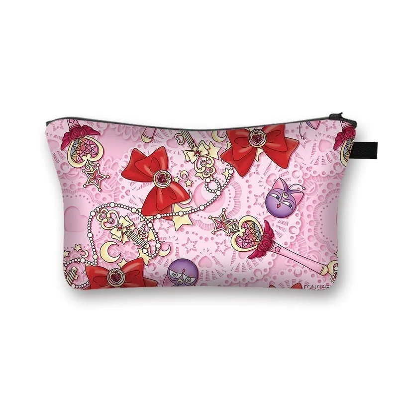 Polyester Cosmetic Bag - Bow Magic Wand
