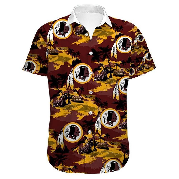 Washington Redskins Button Up Tee Shirt