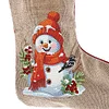 Linen Diamond Painting Christmas Socks 5D Rhinestone Xmas Socks for Kid Gift
