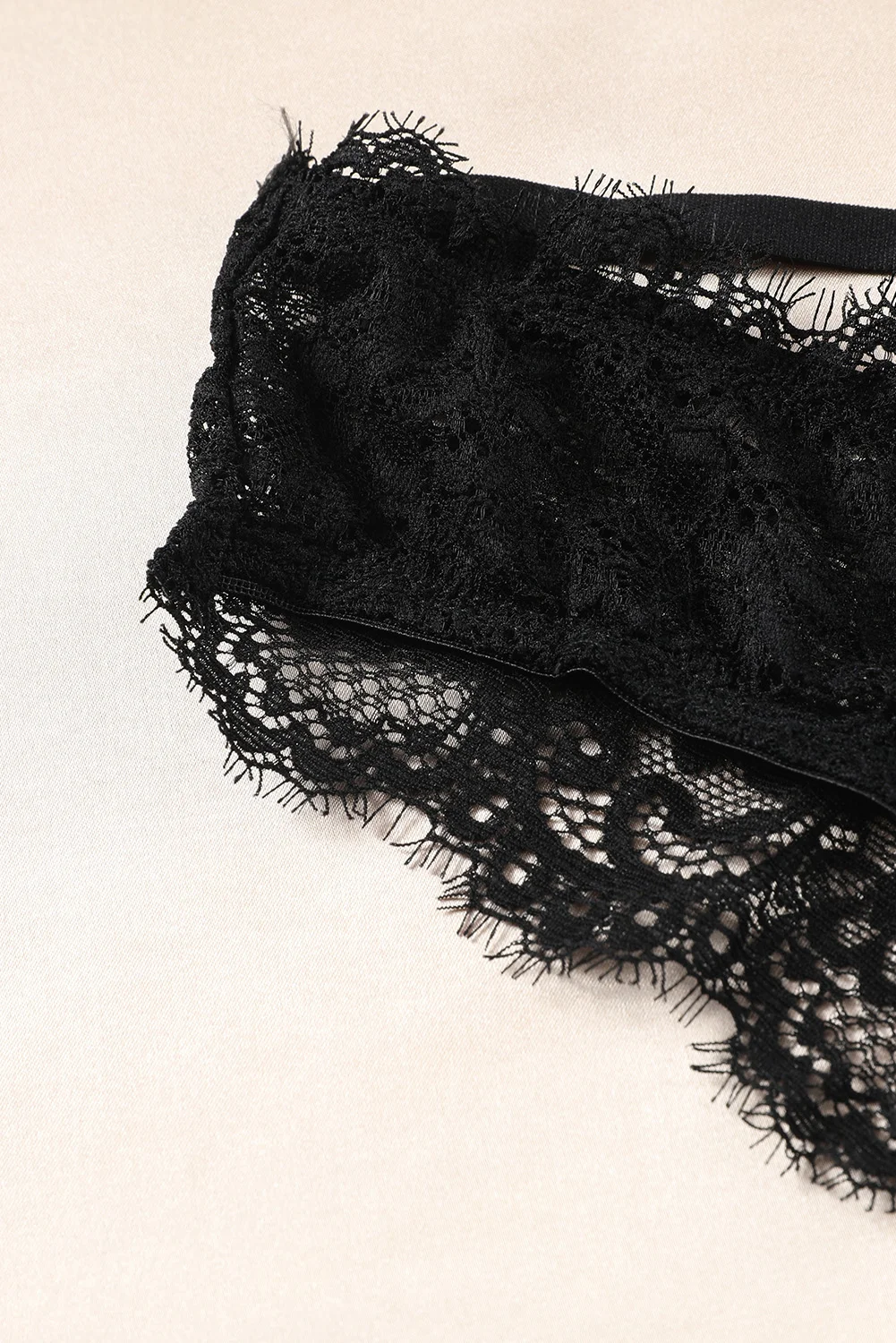 Black V-back Criss Cross Strappy Lace Panty | IFYHOME