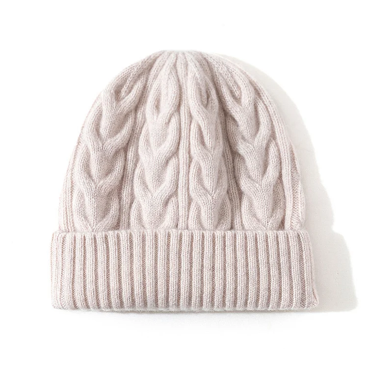 Utbros Unisex Chunky Jacquard Knit Hat