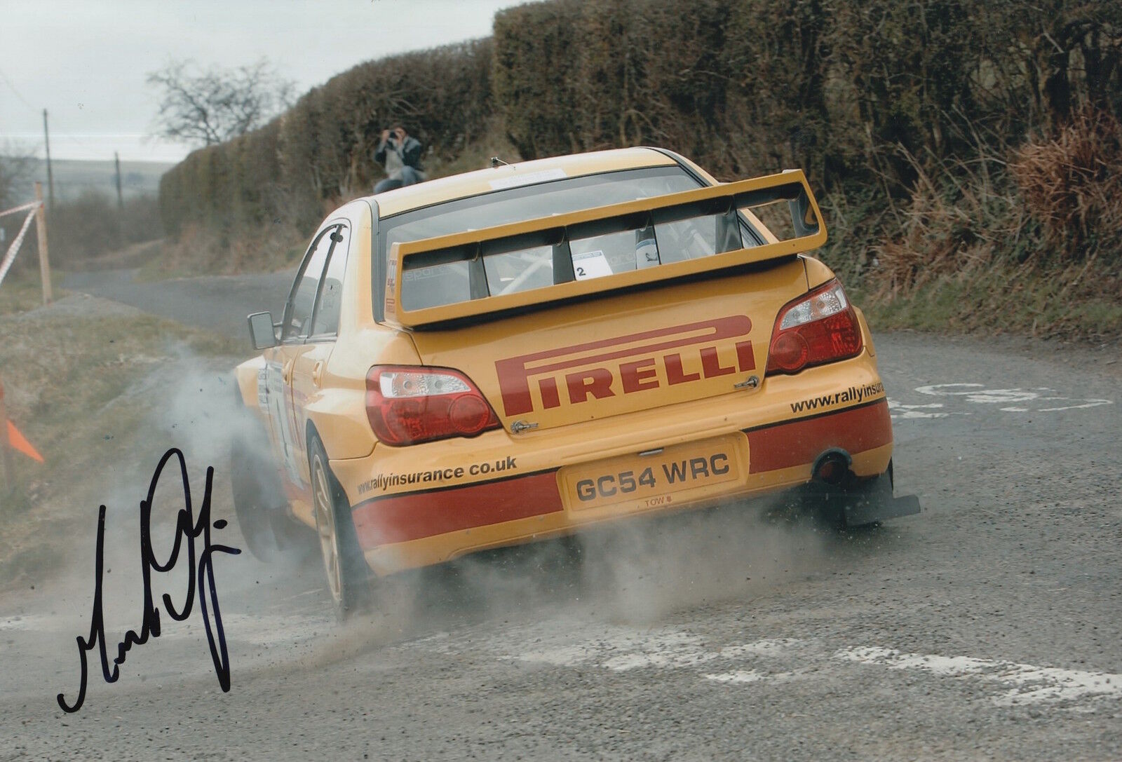 Mark Higgins Hand Signed 12x8 Photo Poster painting Subaru Impreza Rally 4.